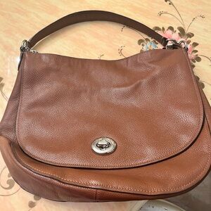 Coach Brown Leather Hobo Bag